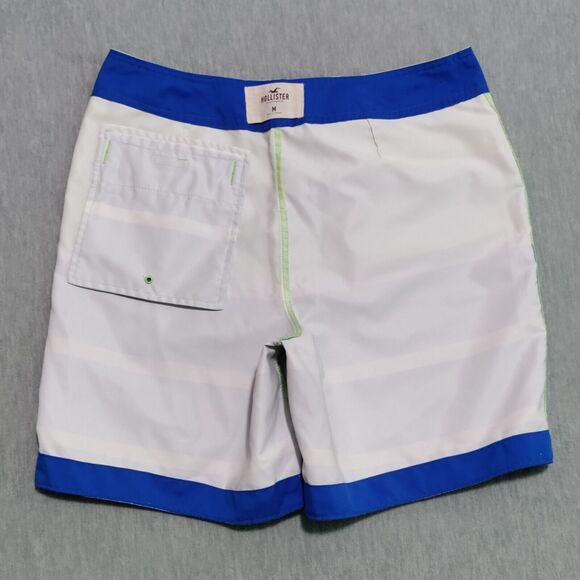 Hollister Mens Medium 7" Board Shorts Swim Trunks Striped Colorful Unlined EUC - Picture 12 of 16